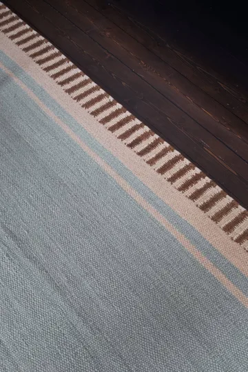 Röllakan Solid Wollteppich - Sky blue, 180x270 cm - Layered