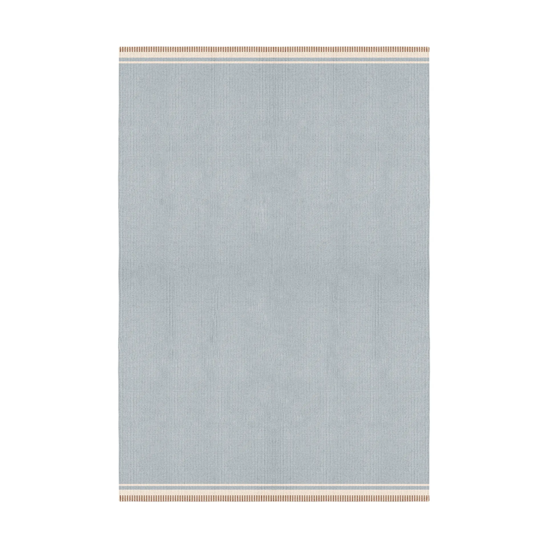 Röllakan Solid Wollteppich, Sky blue, 300x400 cm Layered