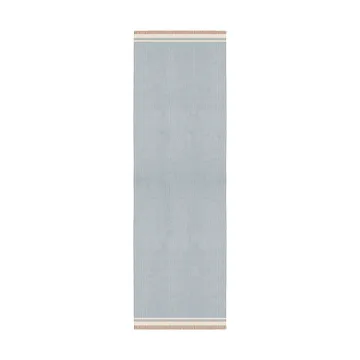 Röllakan Solid Wollteppich - Sky blue, 80x300 cm - Layered