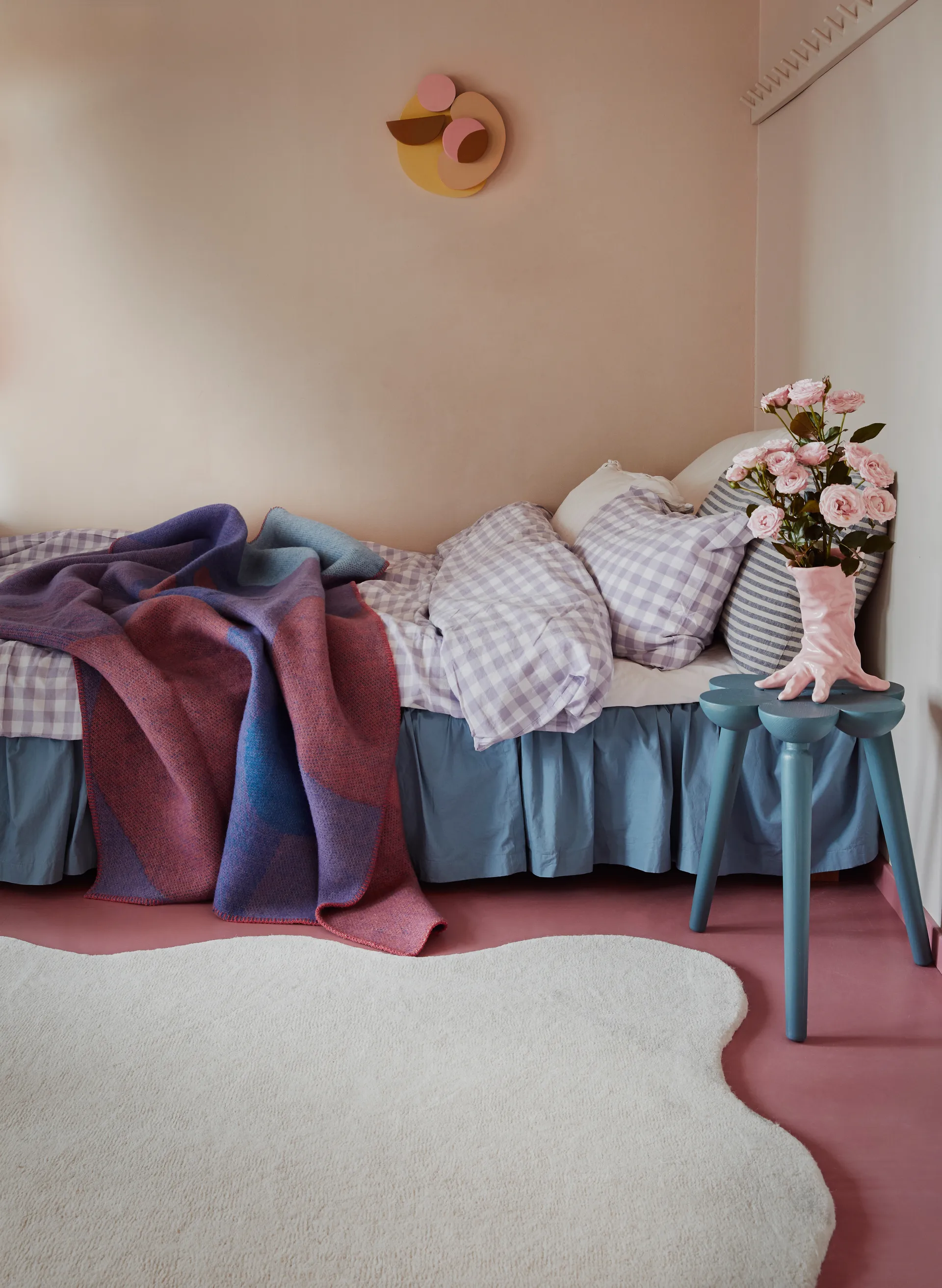 Scallop Wollteppich 160 x 230cm, Bone white Layered