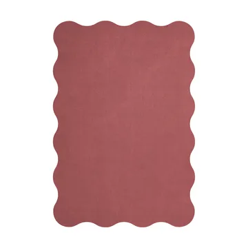 Scallop Wollteppich 200x300 cm - Rosewood red - Layered