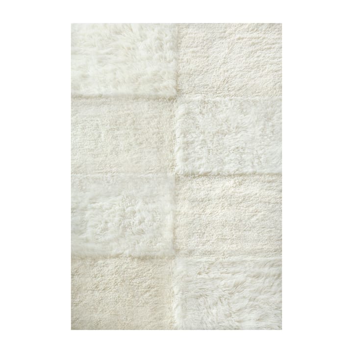 Shaggy Checked Teppich - Bone White, 180 x 270cm - Layered