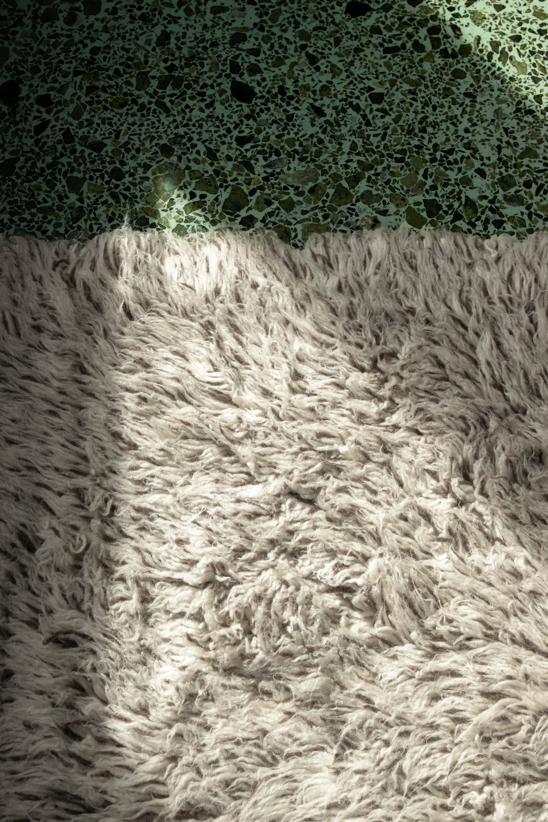 Shaggy Teppich 180 x 270cm, Mocha melange Layered
