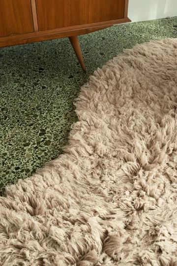 Shaggy Teppich 180 x 270cm - Oatmeal - Layered