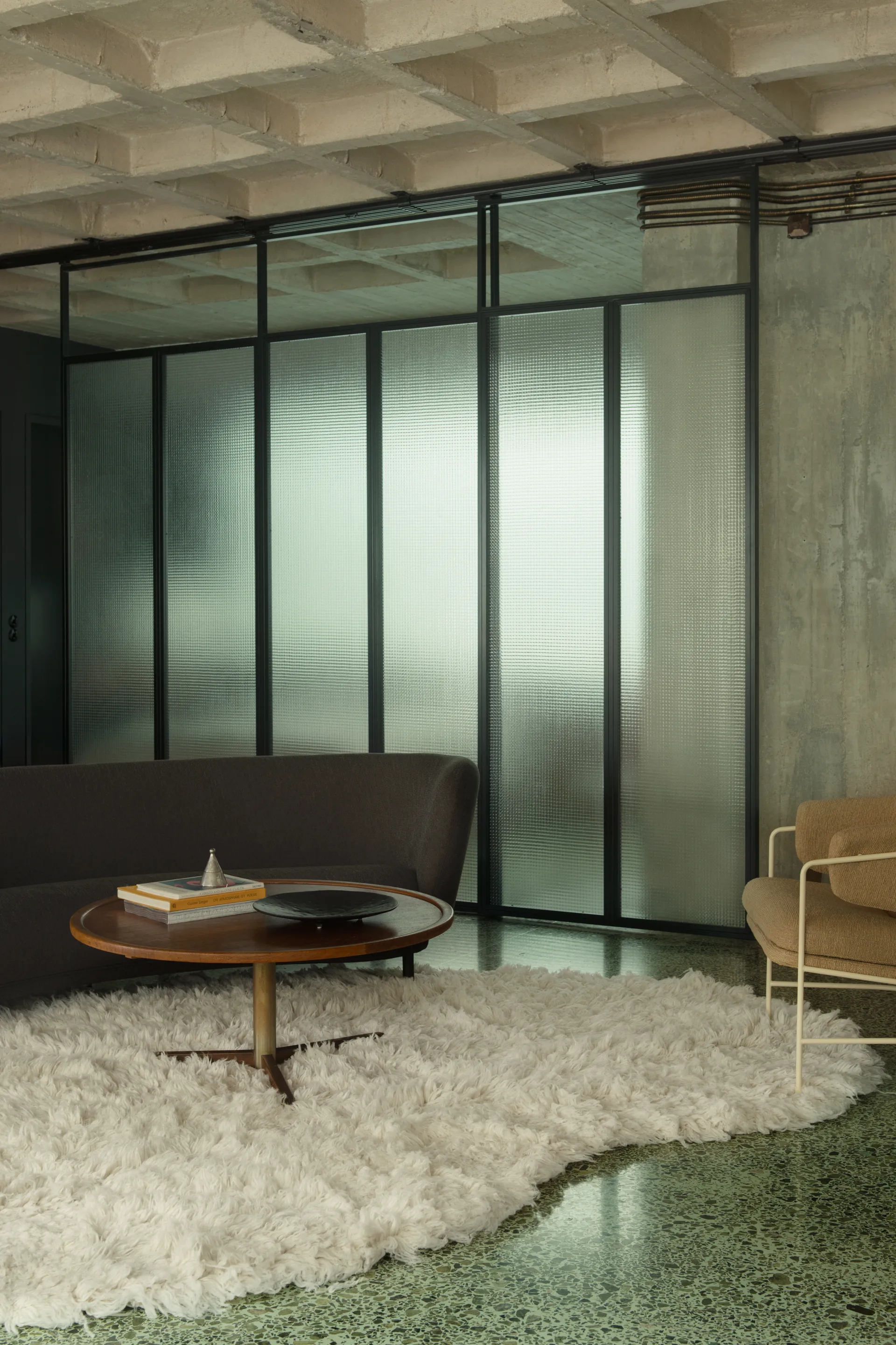 Shaggy Teppich 300 x 400cm, Bone White Layered