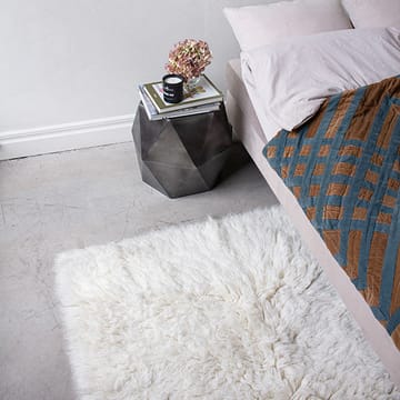 Shaggy Teppich 90 x 180cm - Off white - Layered
