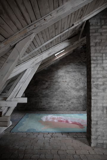 Shell Wollteppich gemustert - Blue, pink, 180 x 270cm - Layered