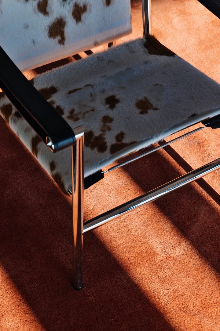 Solid Wool Wollteppich, Red ochre, 180x270 cm Layered
