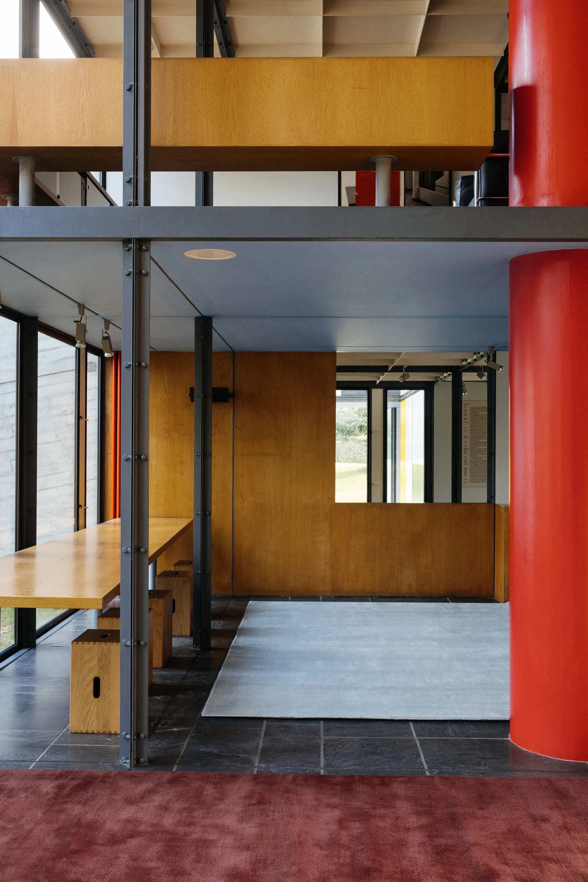 Solid Wool Wollteppich, Ruby red, 180x270 cm Layered