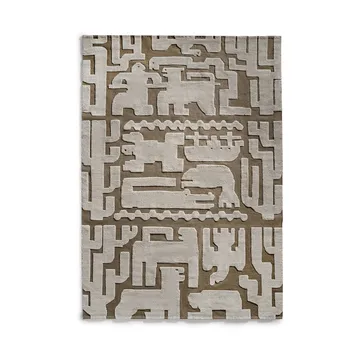 Stig Lindberg Gunnel Wollteppich - Walnut brown, 180 x 270cm - Layered