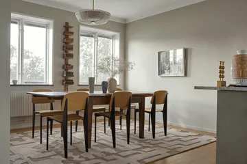 Stig Lindberg Gunnel Wollteppich - Walnut brown, 180 x 270cm - Layered