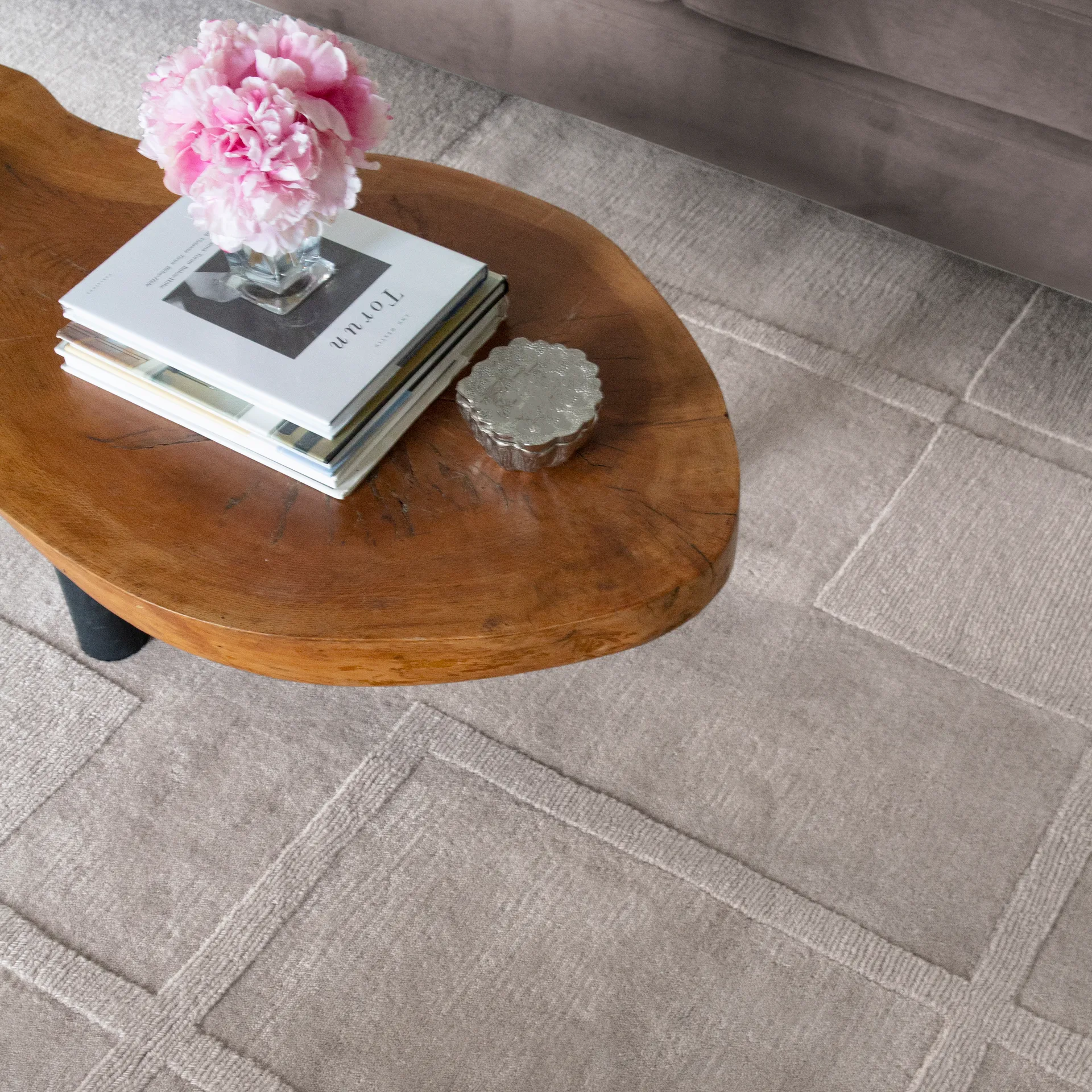 Swedish Grace oatmeal Wollteppich, 180 x 270cm Layered