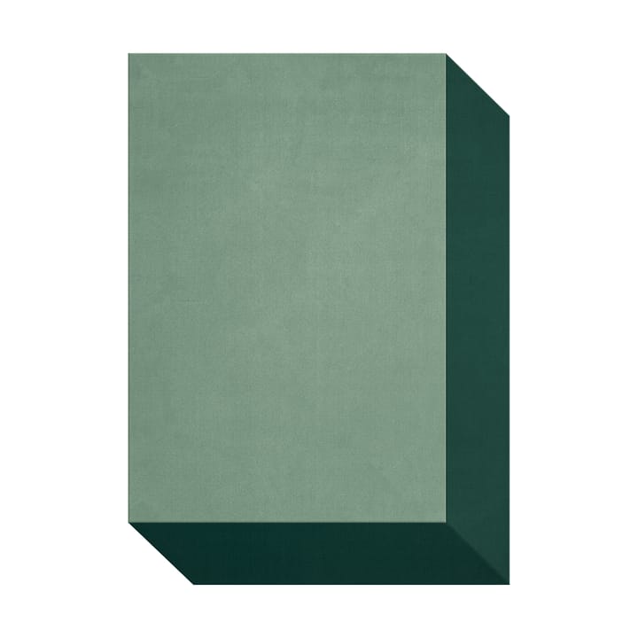 Teklan Box Wollteppich - Greens, 180x270 cm - Layered