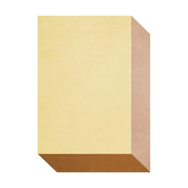 Teklan Box Wollteppich - Yellows, 180x270 cm - Layered