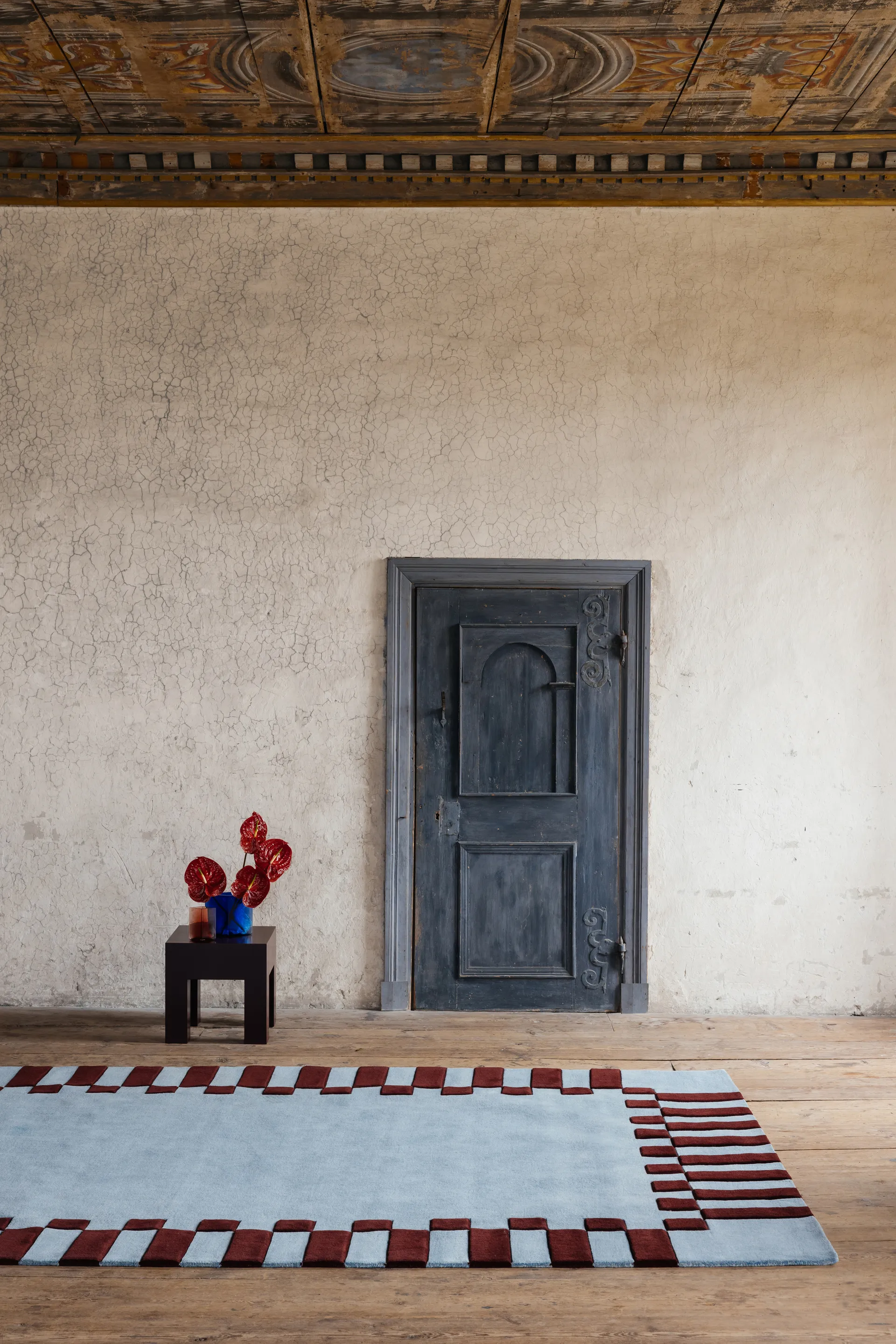 Teklan Frame Wollteppich, Mulberry Sky, 250x350 cm Layered