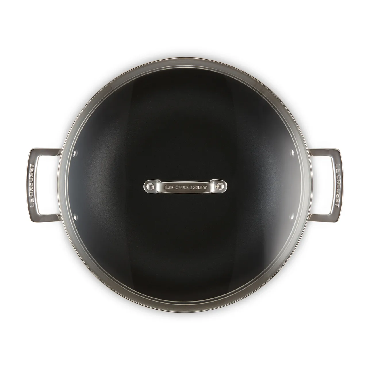 Le Creuset 3-lagige Antihaft-Wokpfanne mit Glasdeckel, 4,3 l Le Creuset