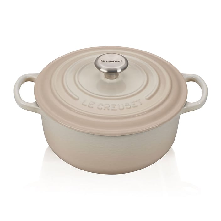 Le Creuset Bräter rund 4,2 l - Meringue - Le Creuset