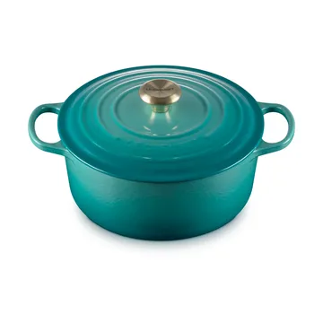 Le Creuset Bräter rund 5,3 l - Bleu Riviera - Le Creuset