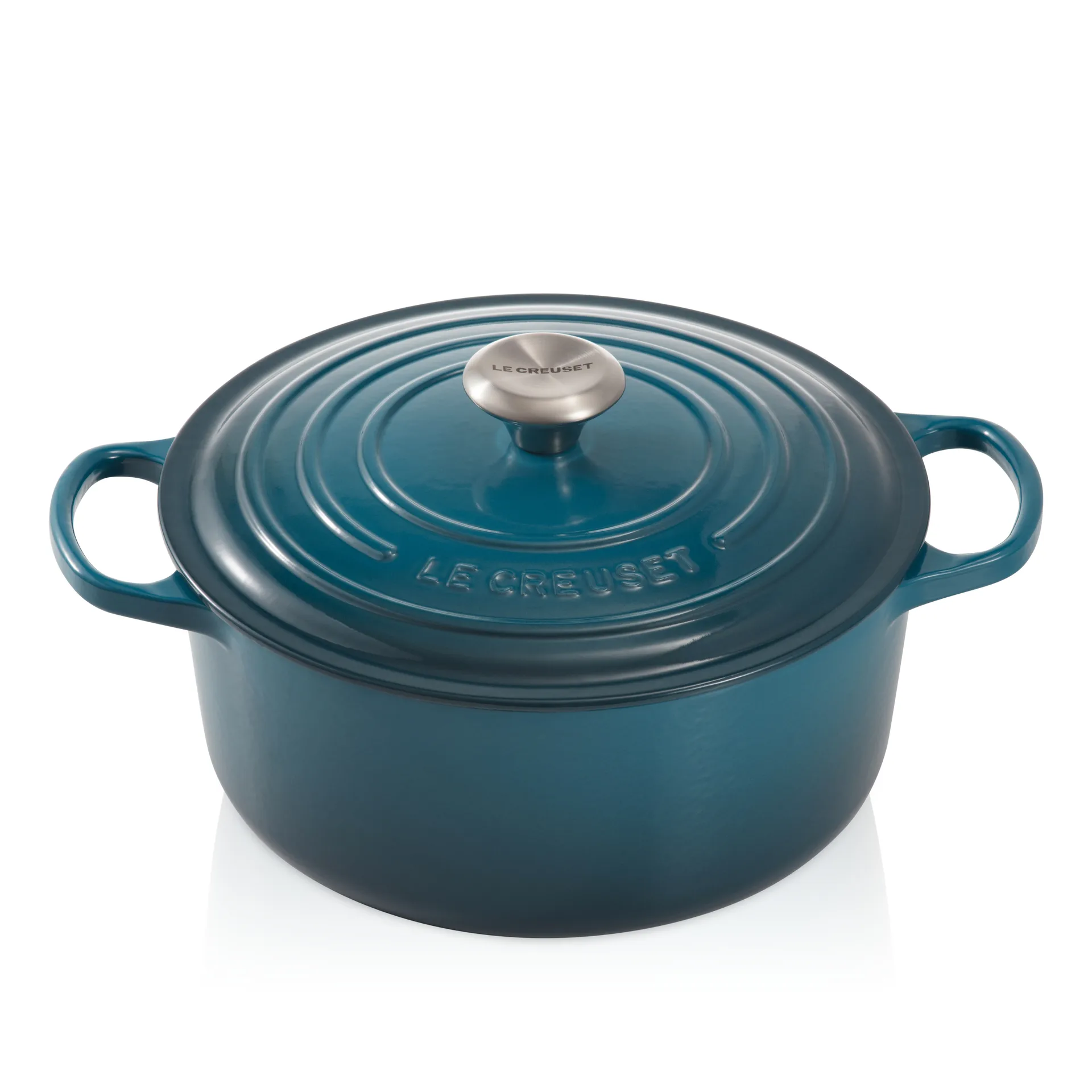 Le Creuset Bräter rund 5,3 l, Deep teal Le Creuset