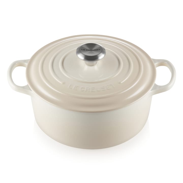 Le Creuset Bräter rund 5,3 l - Meringue - Le Creuset