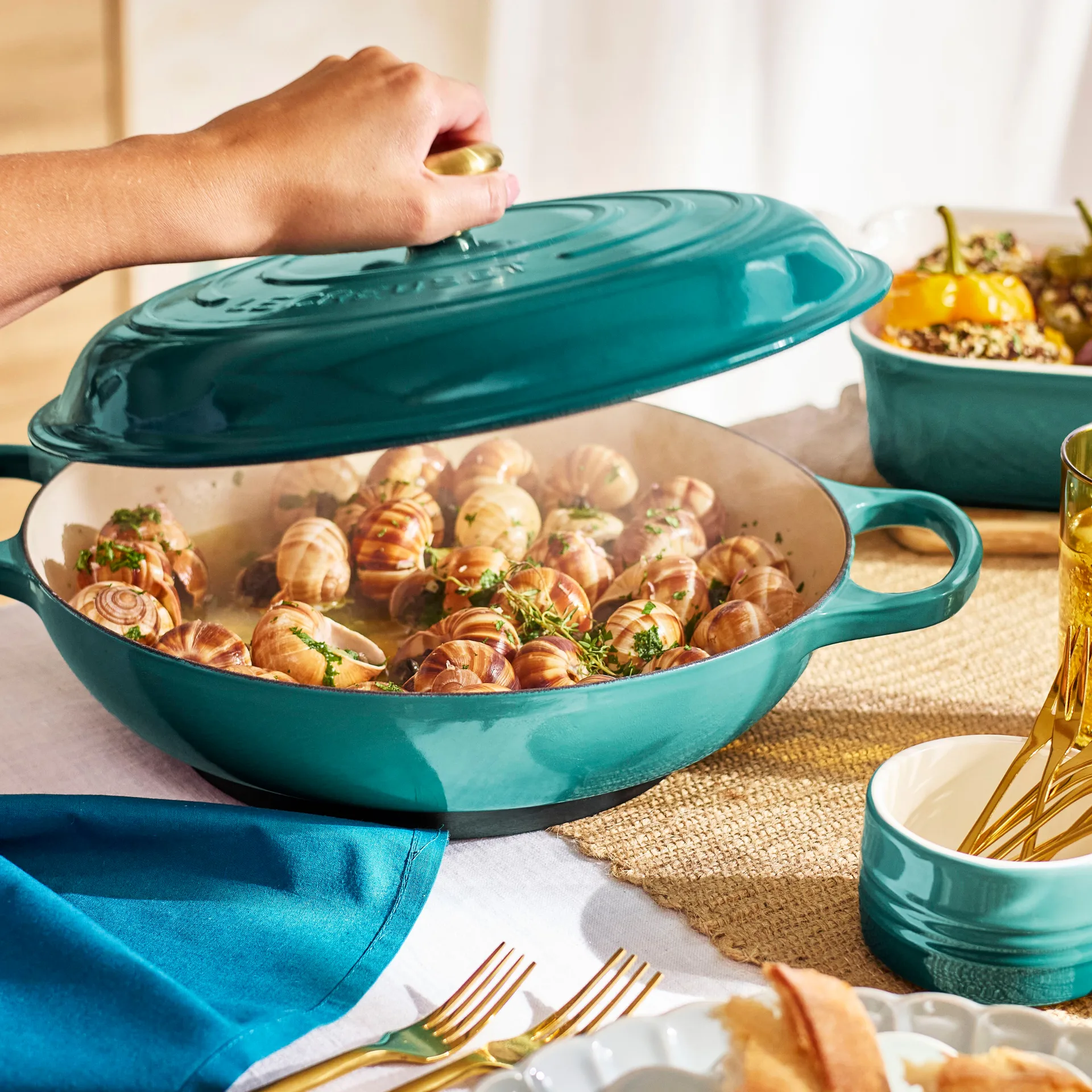 Le Creuset Bufféttopf 3,5 l, Bleu Riviera Le Creuset