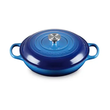 Le Creuset Classic Gusseisen-Buffetbräter mit Glasdeckel - Azure, 3,5 l - Le Creuset