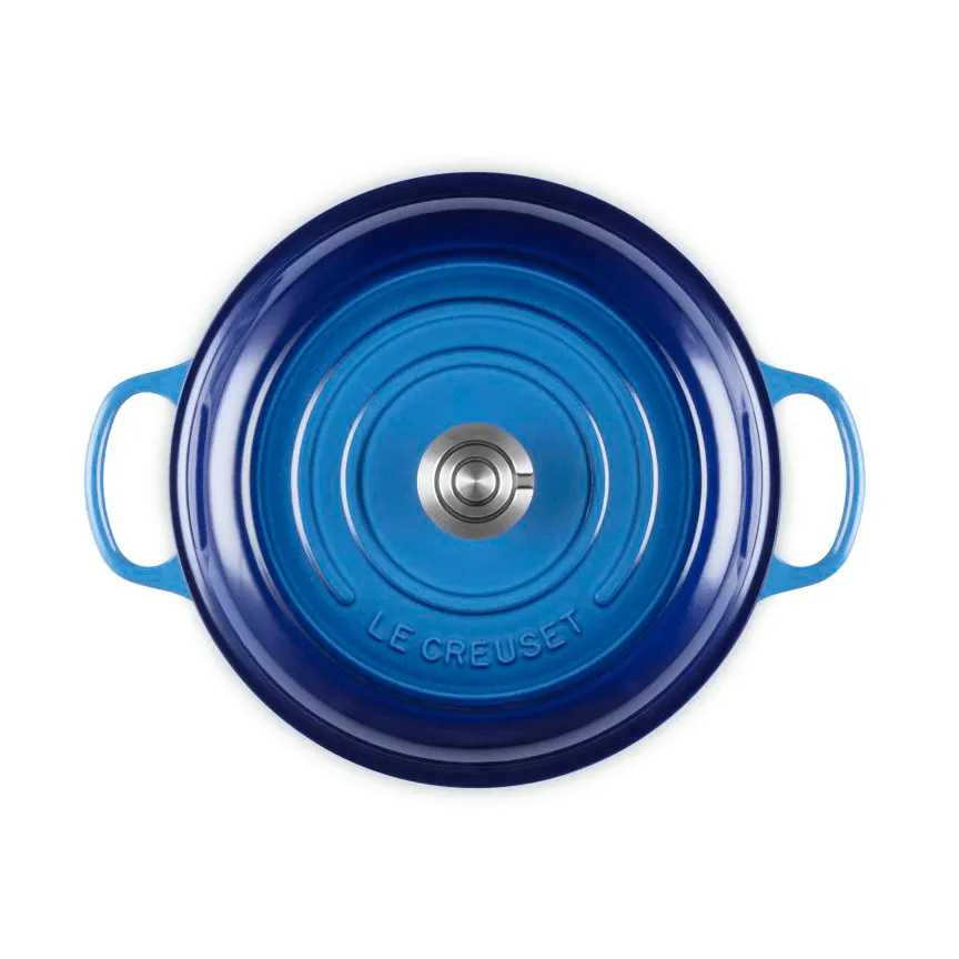 Le Creuset Classic Gusseisen-Buffetbräter mit Glasdeckel, Azure, 3,5 l Le Creuset