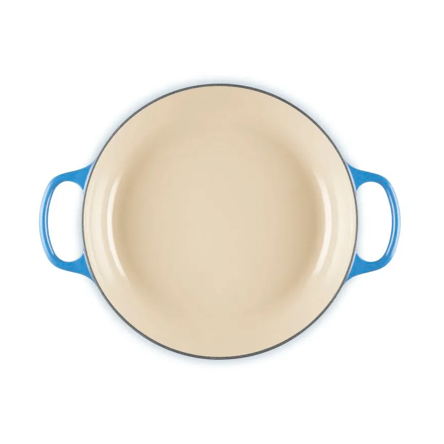 Le Creuset Classic Gusseisen-Buffetbräter mit Glasdeckel, Azure, 3,5 l Le Creuset
