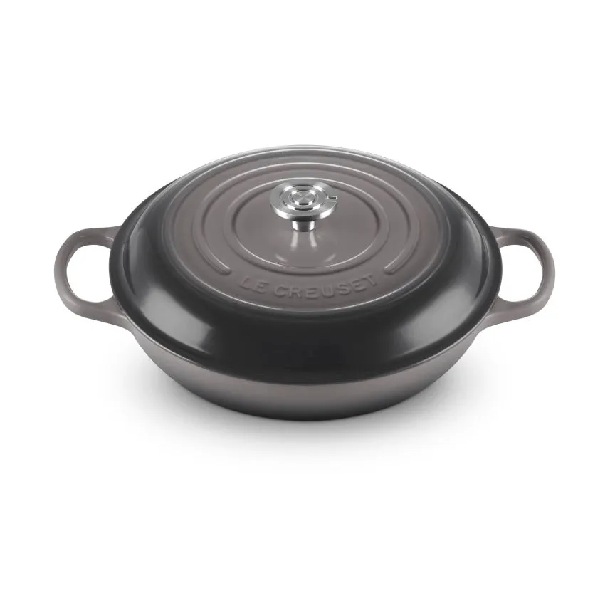 Le Creuset Classic Gusseisen-Buffetbräter mit Glasdeckel, Feuerstein, 3,5 l Le Creuset