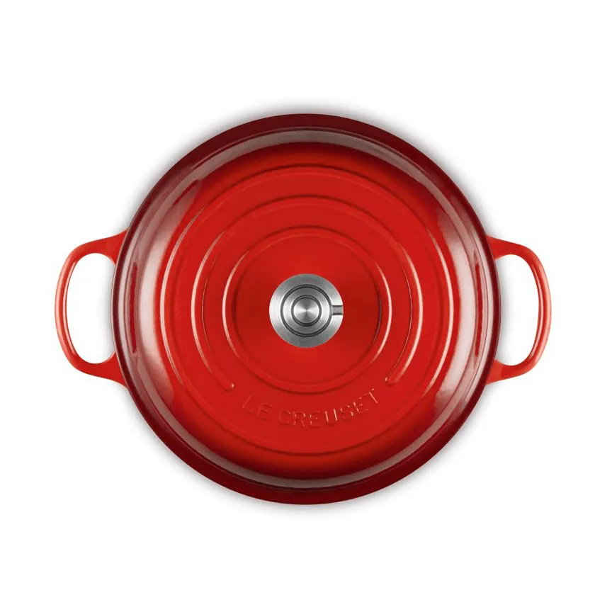 Le Creuset Classic Gusseisen-Buffetbräter mit Glasdeckel, Karmesinrot, 3,5 l Le Creuset