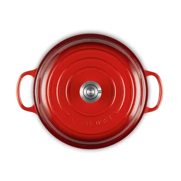 Le Creuset Classic Gusseisen-Buffetbräter mit Glasdeckel - Karmesinrot, 3,5 l - Le Creuset