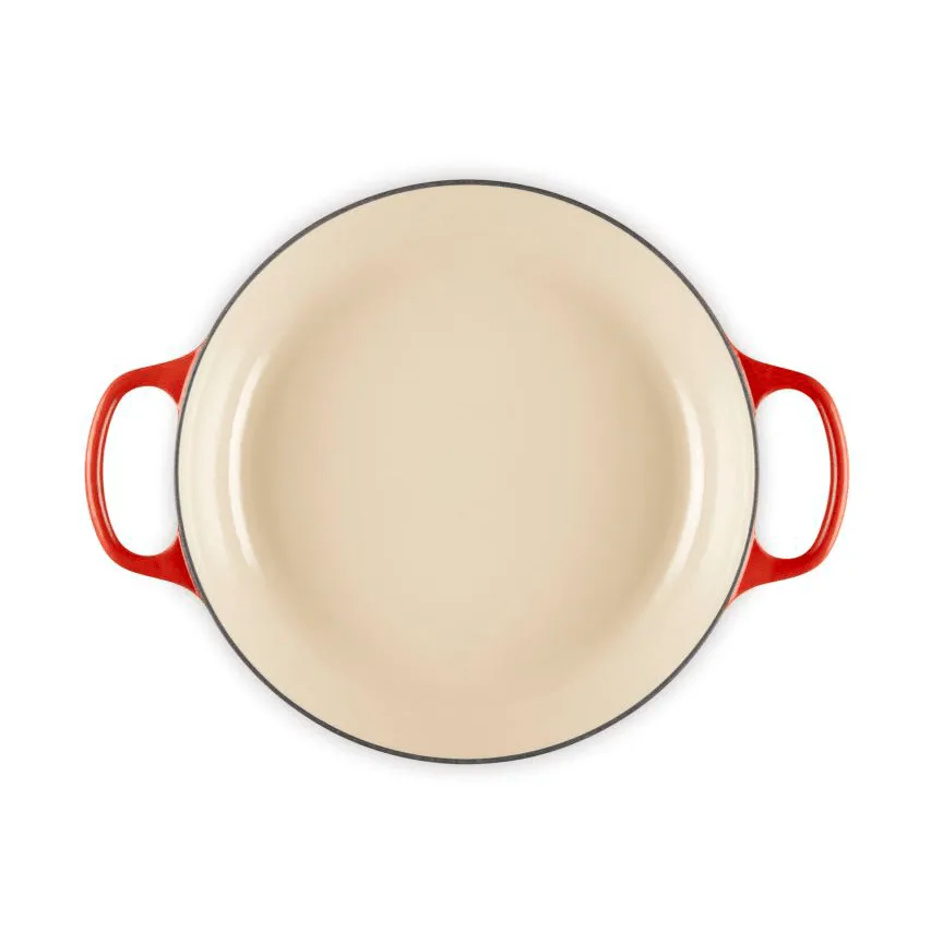 Le Creuset Classic Gusseisen-Buffetbräter mit Glasdeckel, Karmesinrot, 3,5 l Le Creuset