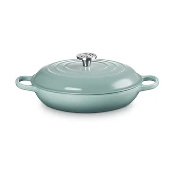 Le Creuset Classic Gusseisen-Buffetbräter mit Glasdeckel - Meersalz, 3,5 l - Le Creuset