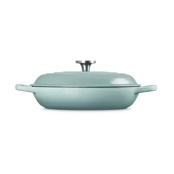 Le Creuset Classic Gusseisen-Buffetbräter mit Glasdeckel - Meersalz, 3,5 l - Le Creuset