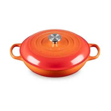 Le Creuset Classic Gusseisen-Buffetbräter mit Glasdeckel - Volcanic, 3,5 l - Le Creuset
