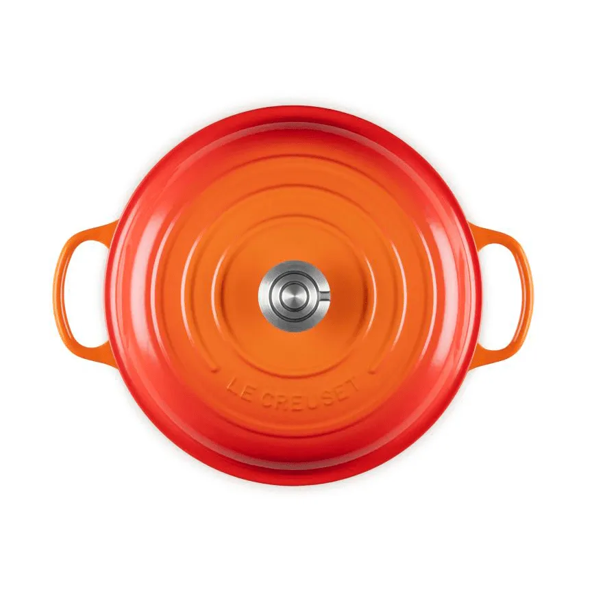 Le Creuset Classic Gusseisen-Buffetbräter mit Glasdeckel, Volcanic, 3,5 l Le Creuset