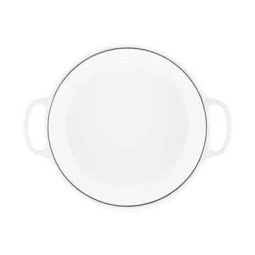 Le Creuset Classic Gusseisen-Buffetbräter mit Glasdeckel - Weiß, 3,5 l - Le Creuset