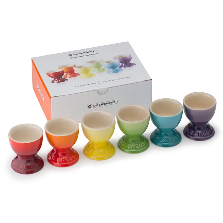 Le Creuset Eierbecher Geschenkset 6er Pack - Rainbow - Le Creuset