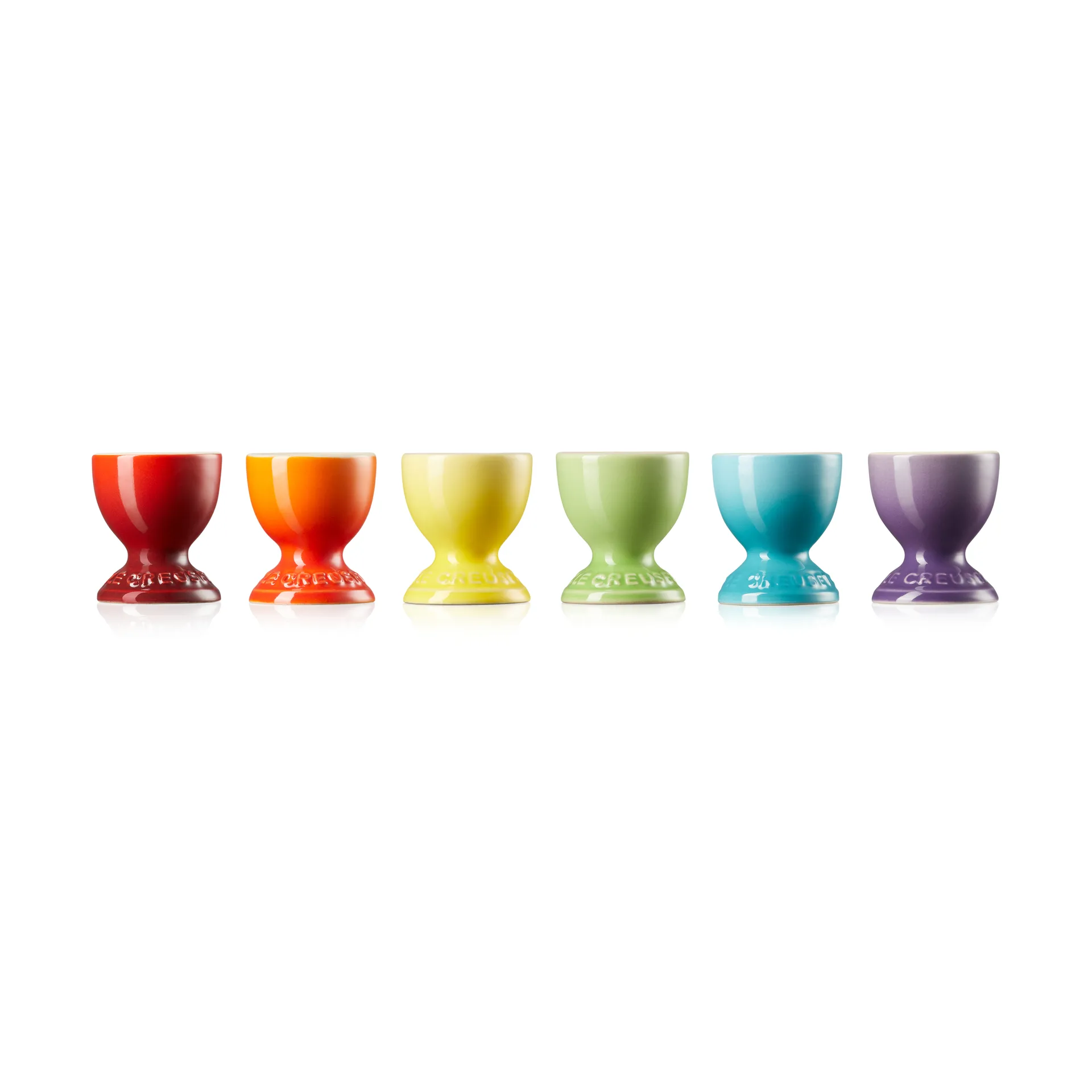 Le Creuset Eierbecher Geschenkset 6er Pack, Rainbow Le Creuset
