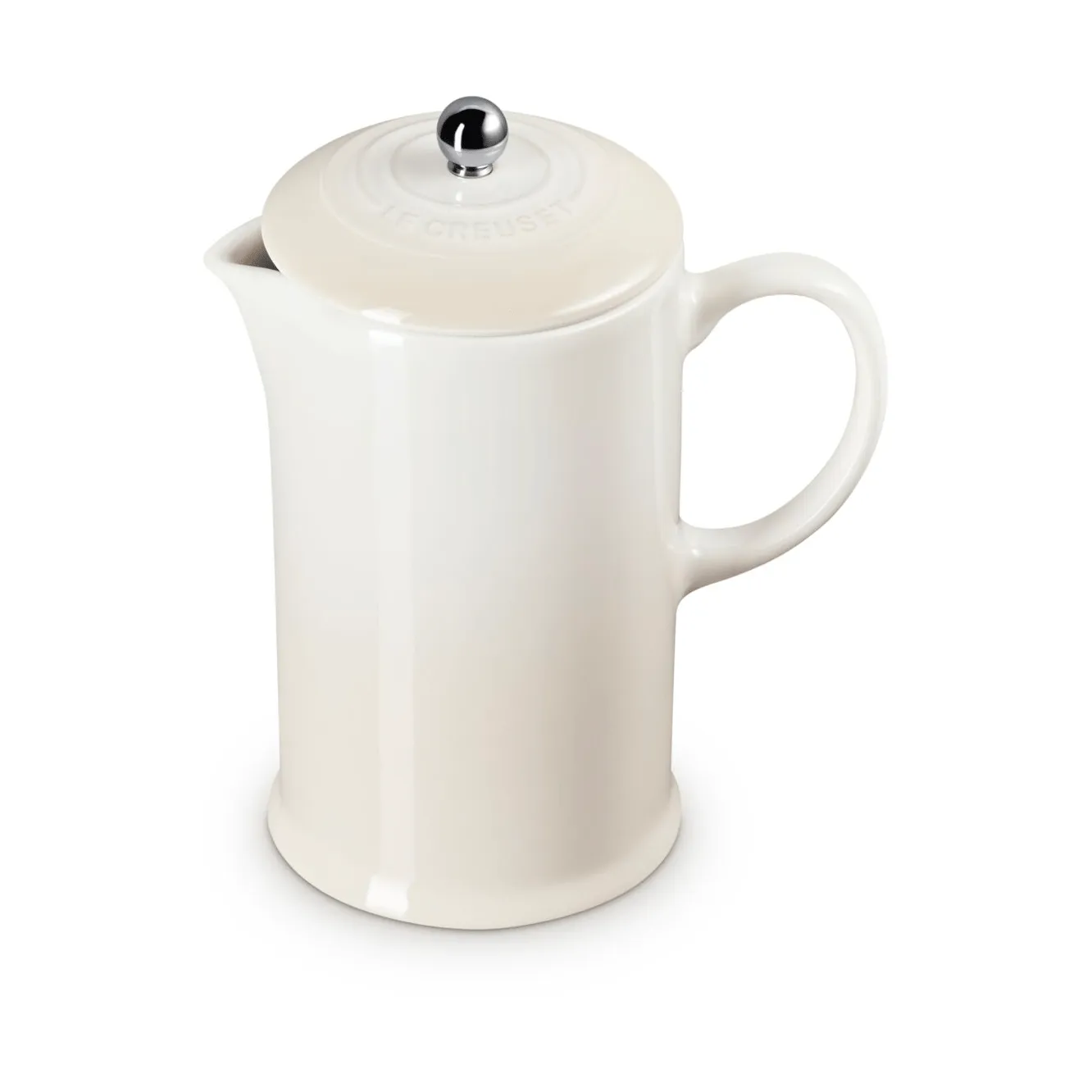 Le Creuset French Press, Meringue, 1 l Le Creuset