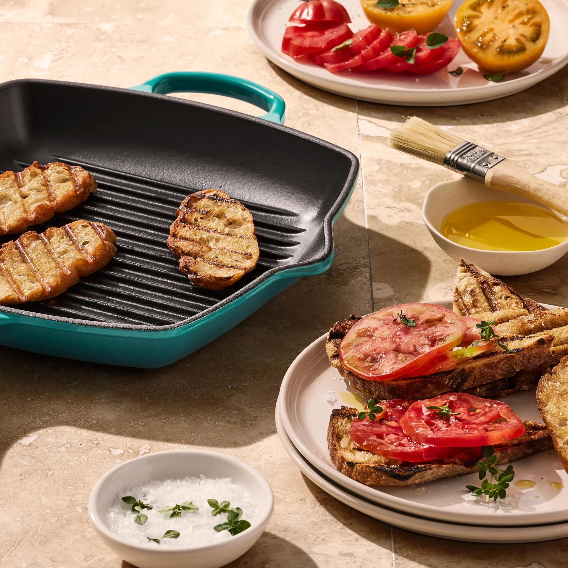 Le Creuset Grillpfanne 26cm, Bleu Riviera Le Creuset