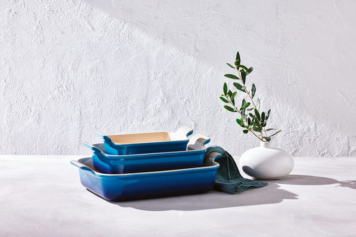 Le Creuset Heritage Auflaufform 32cm, Azure blue Le Creuset