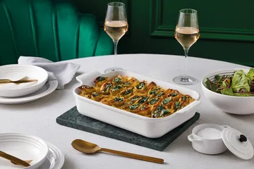 Le Creuset Heritage Auflaufform 32cm - Weiß - Le Creuset