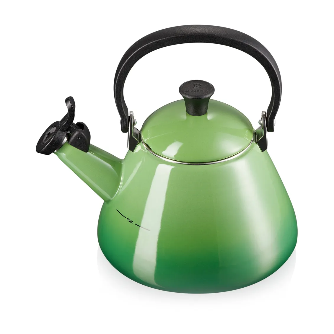 Le Creuset Kone Wasserkessel mit Pfeife, Bamboo Green Le Creuset