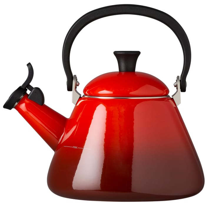 Le Creuset Kone Wasserkessel mit Pfeife - Kirschrot - Le Creuset