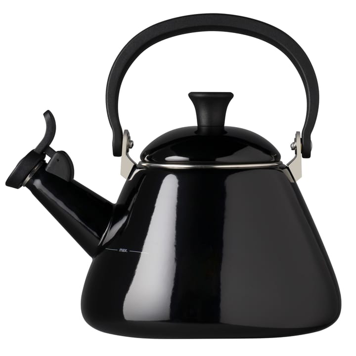 Le Creuset Kone Wasserkessel mit Pfeife - Schwarz - Le Creuset