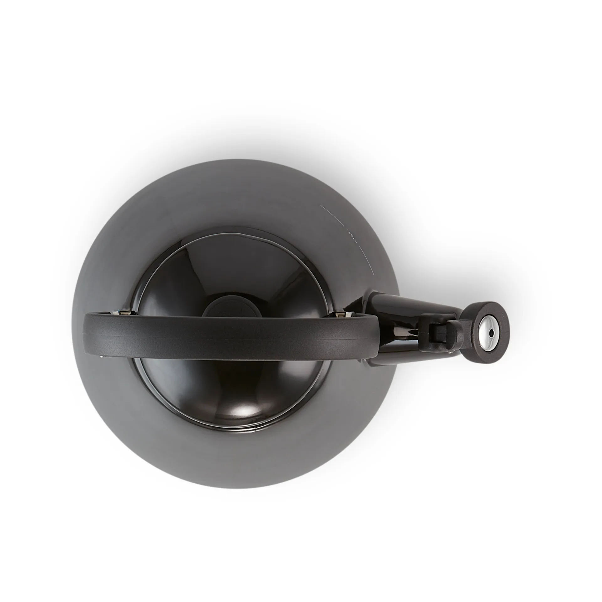 Le Creuset Kone Wasserkessel mit Pfeife, Schwarz Le Creuset
