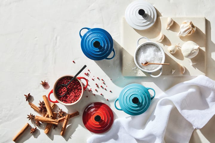 Le Creuset Mini-Cocotte 10cm, Weiß Le Creuset