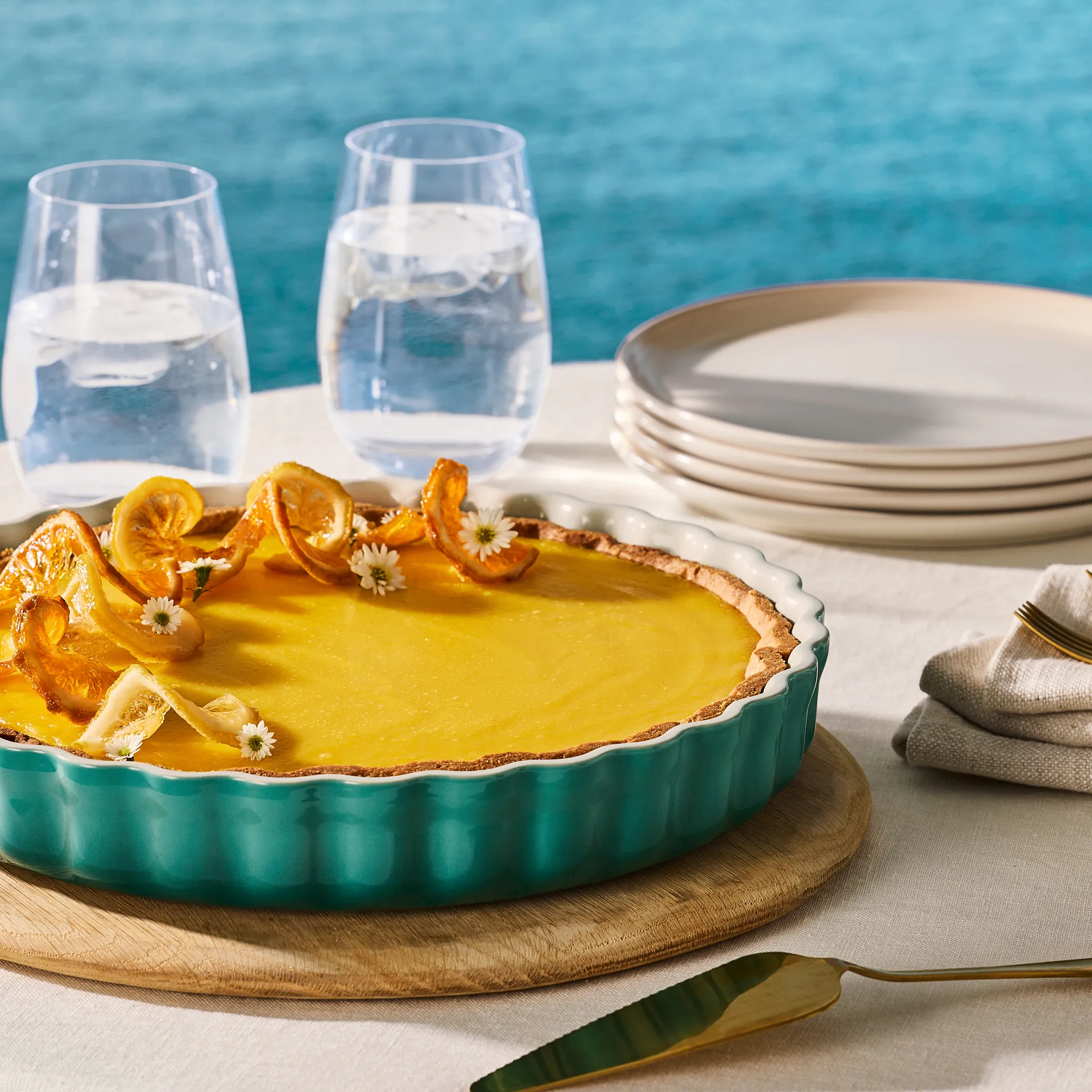 Le Creuset Quiche-Form 28cm, Bleu Riviera Le Creuset