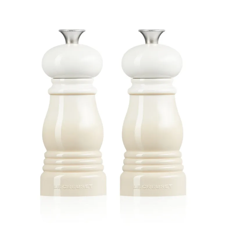 Le Creuset Le Creuset Salz- und Pfeffermühlenset 11cm Meringue
